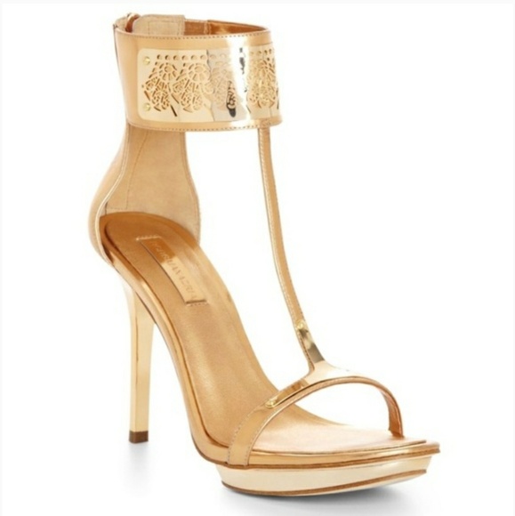 BCBGMaxAzria Shoes - BCBGMAXAZRIA Phoenix T-Strap Leather Sandals